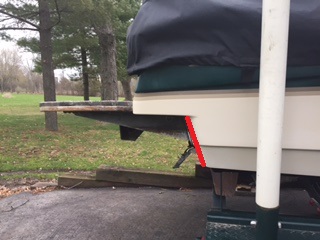 This is the angled hull.  I'm thinking that the plate will divert the water up instead of down